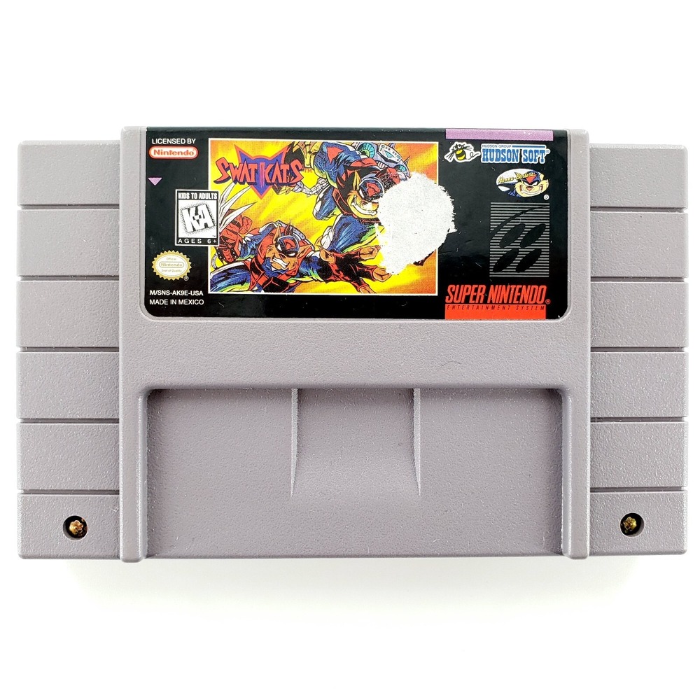 SWAT Kats (Super Nintendo Entertainment System, 1995) Authentic Cart Only Tested - Picture 2 of 11